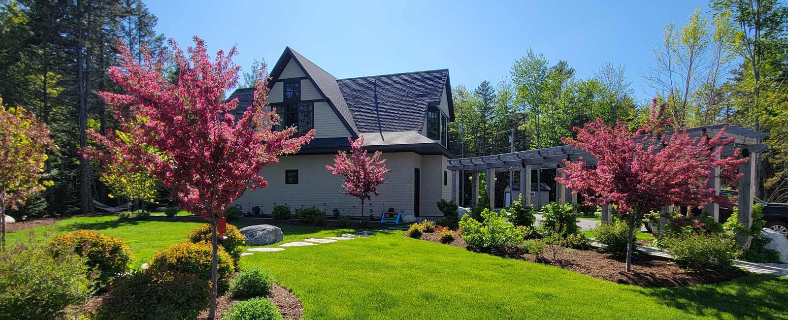 Completed residential construction project